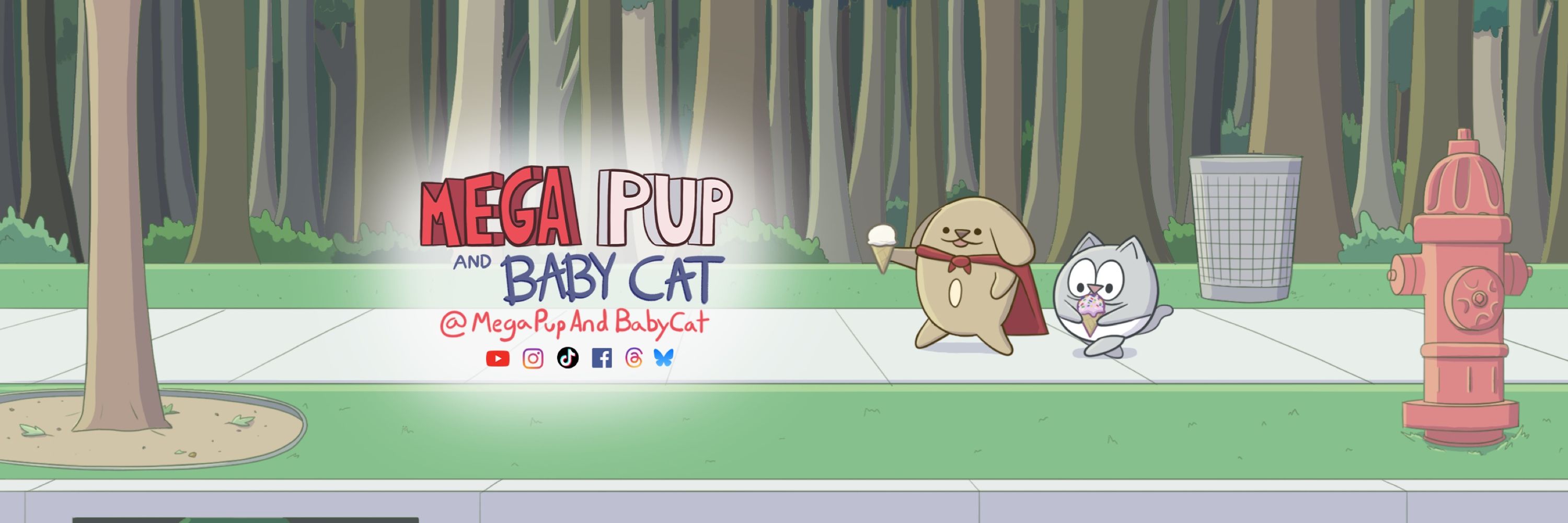 Mega Pup and Baby Cat