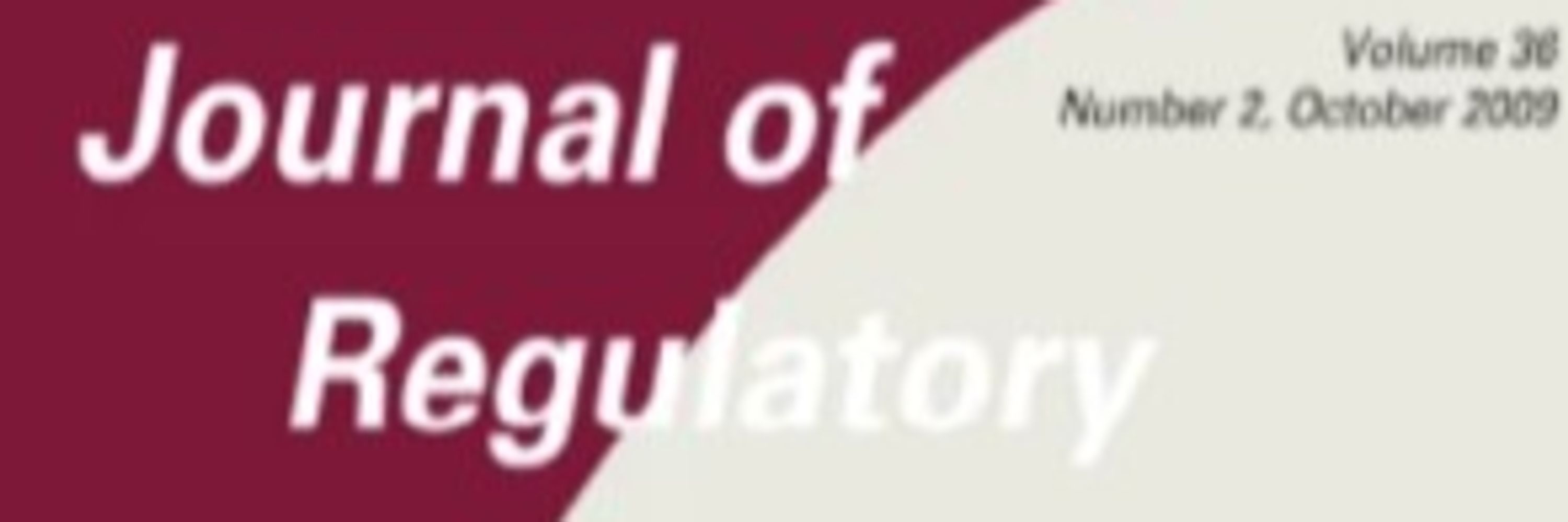 Journal of Regulatory Economics 