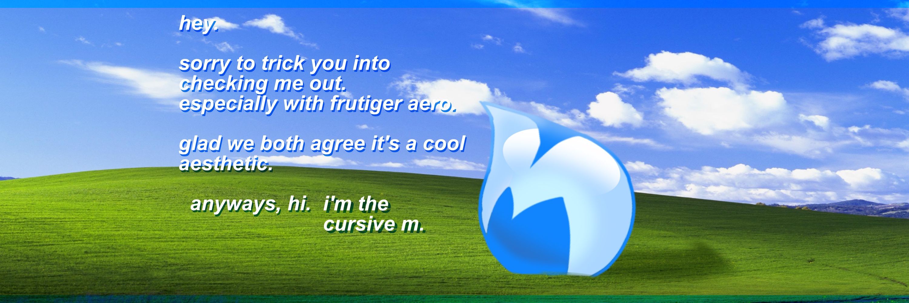 cursive m