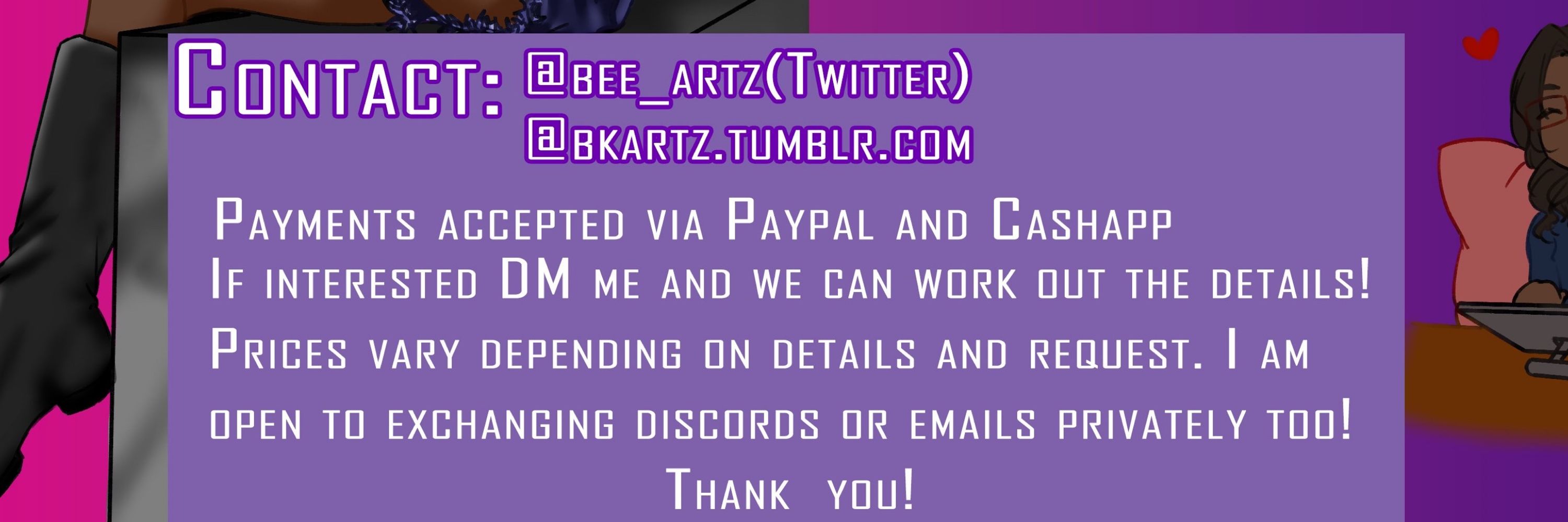 Bee Artz! ( Commissions open) 