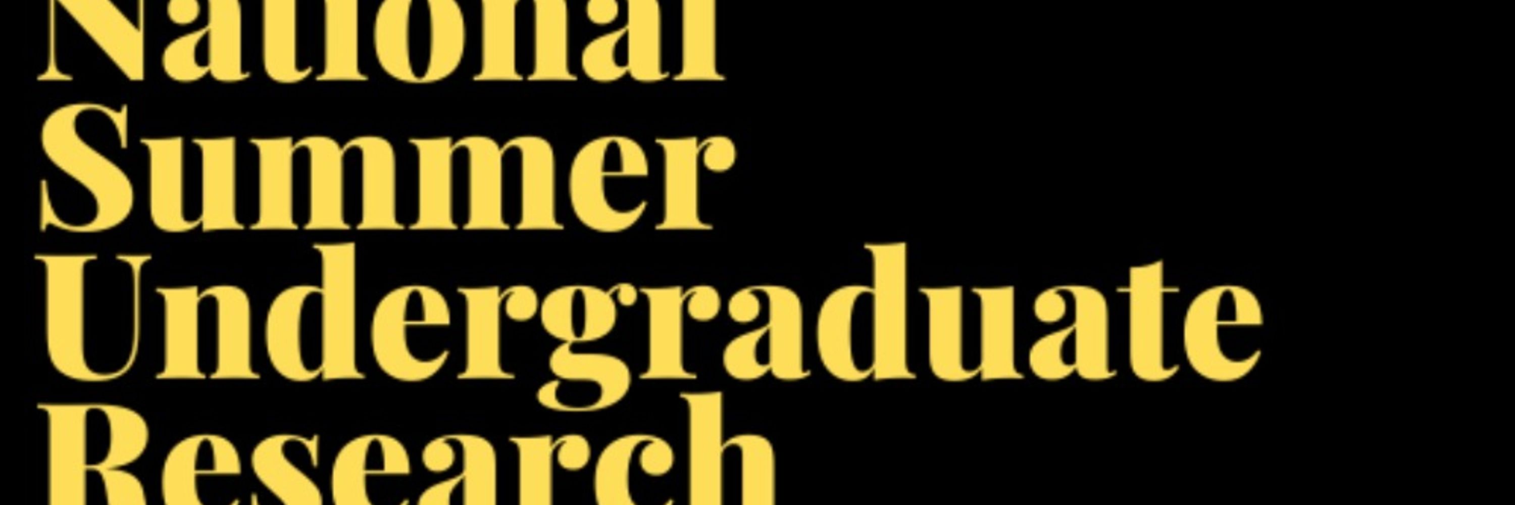 National Summer Undergraduate Research Project