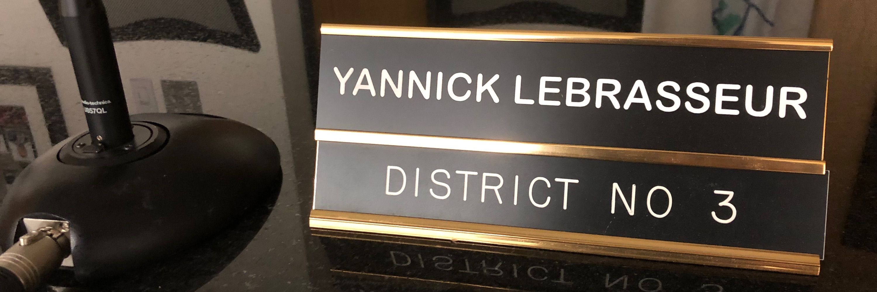 Yannick LeBrasseur District 3
