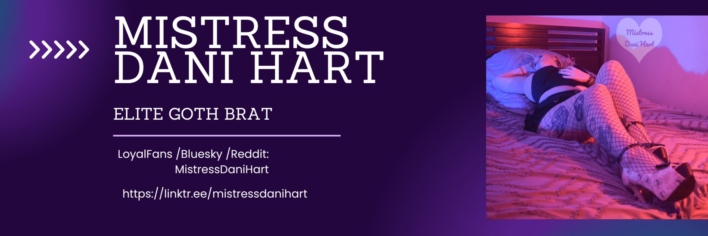 Mistress Dani Hart (🎂 5/22)