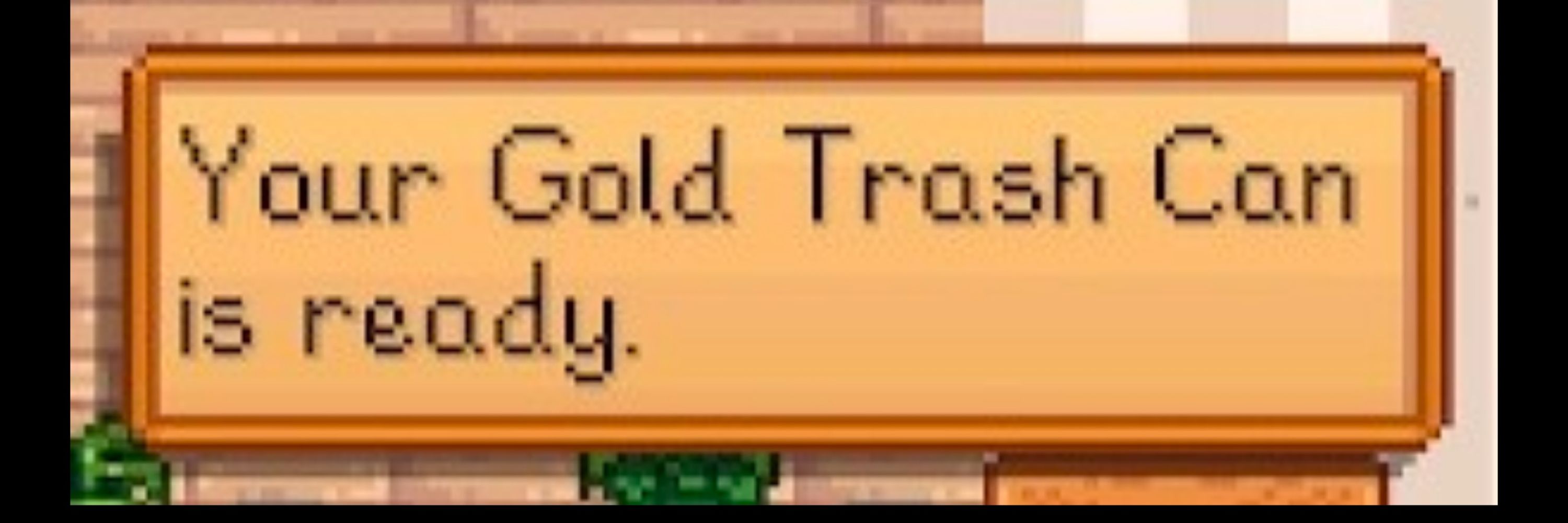 Gold Trash Can