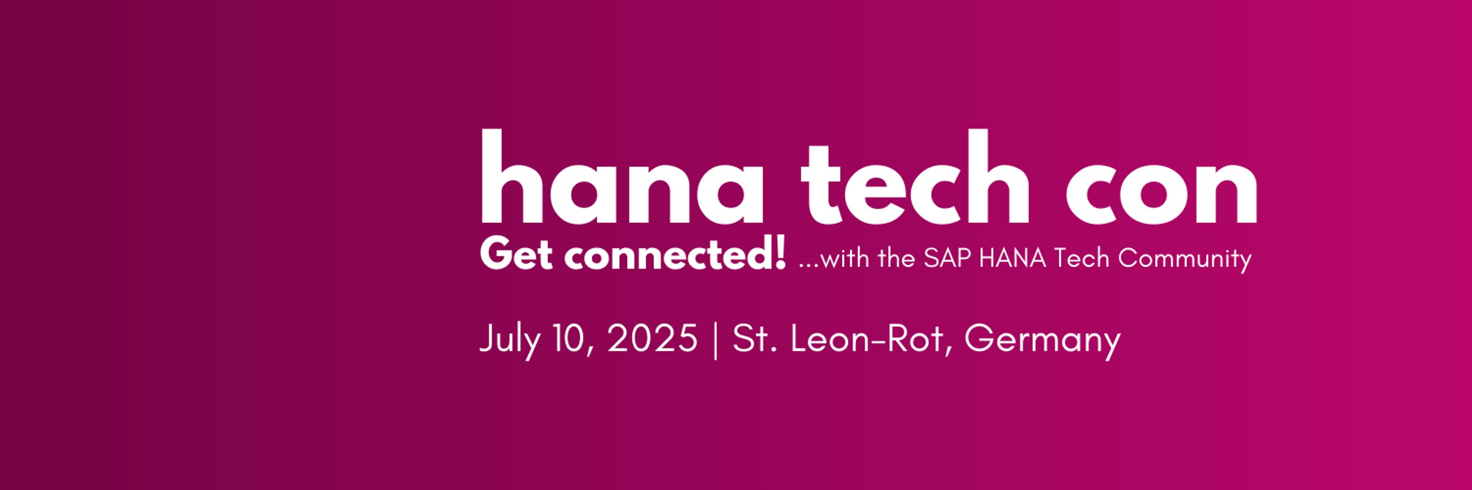 HANA Tech Con