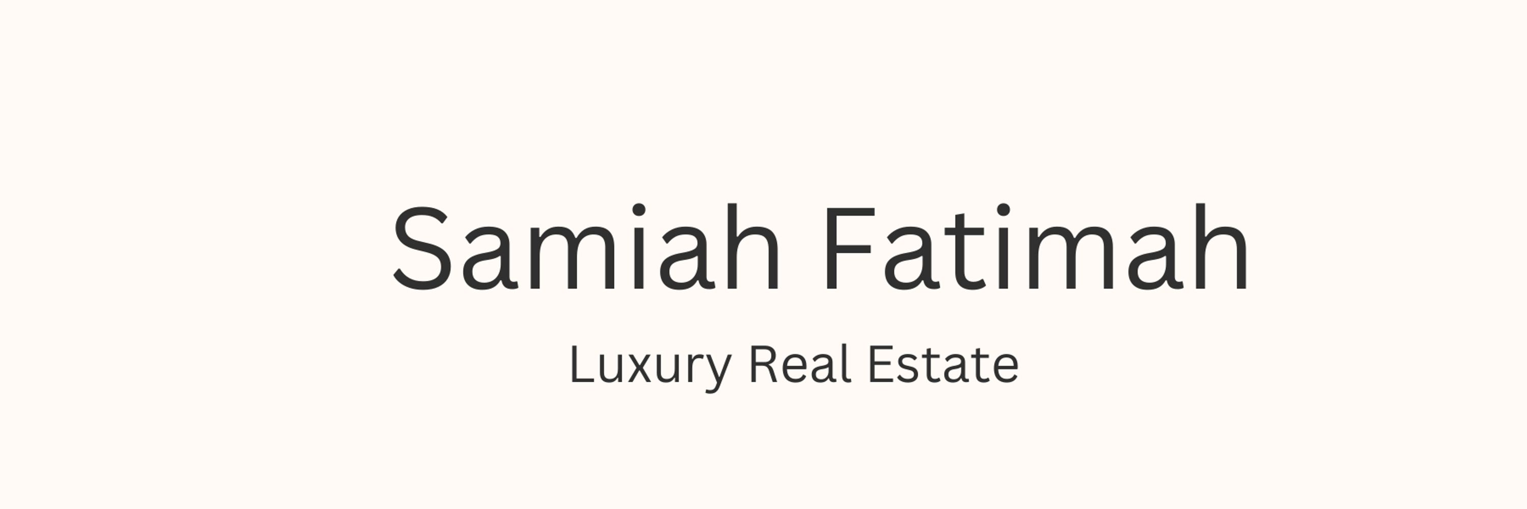 Samiah Fatimah 🏠