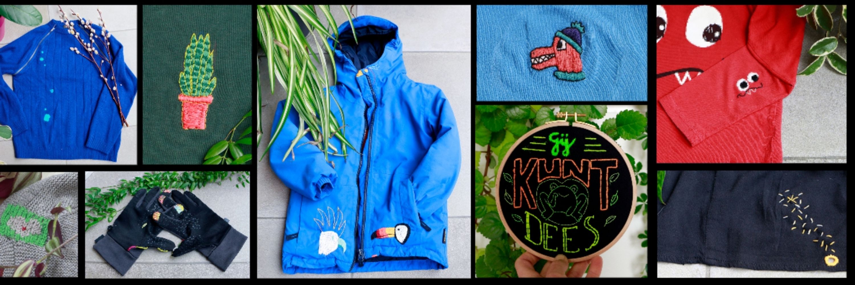 Mémé Georgette - Visible Mending, upcycling en borduren
