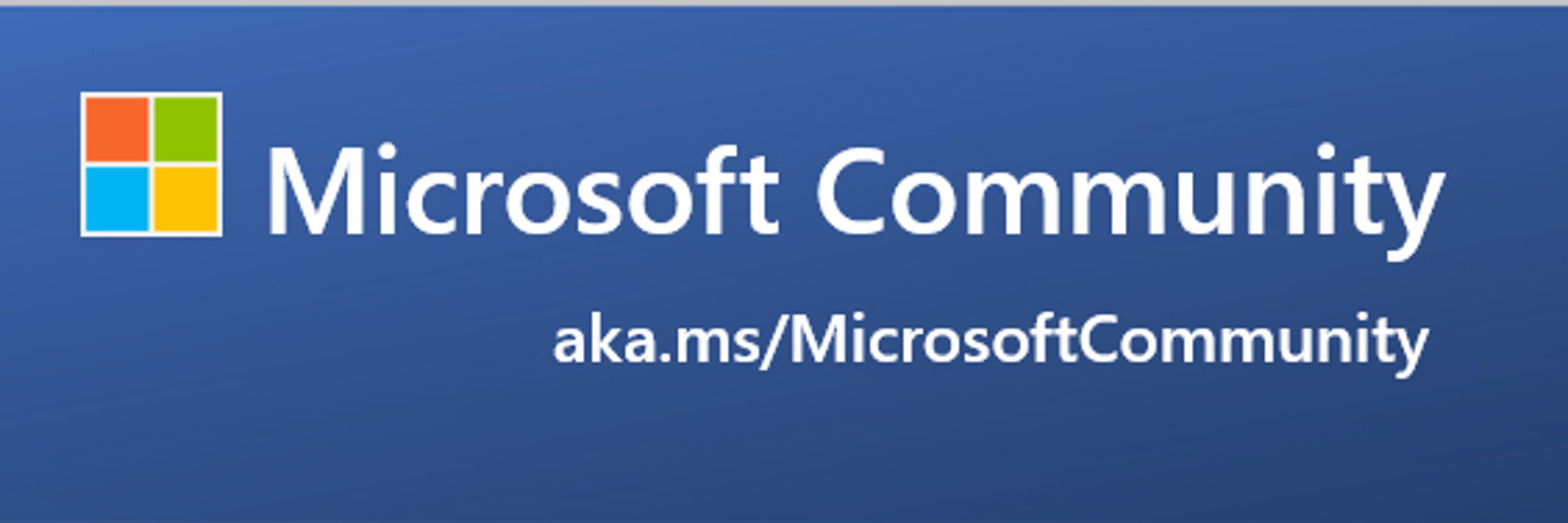 Microsoft Tech Community