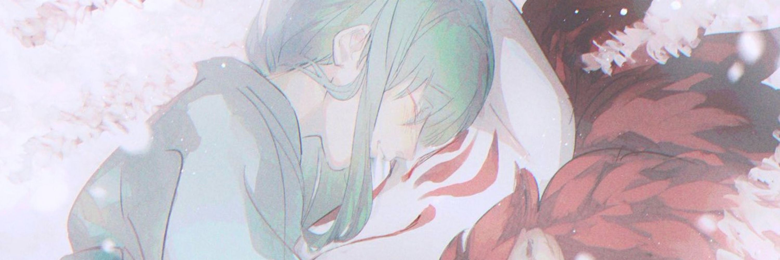青い