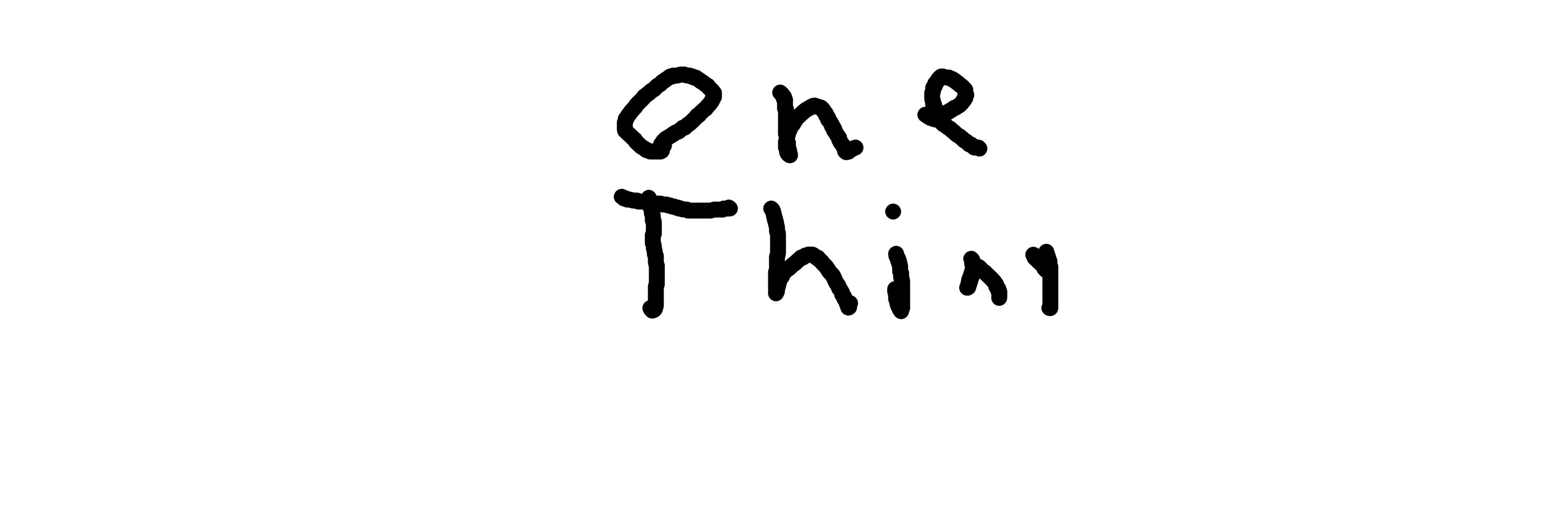 i just want one thing