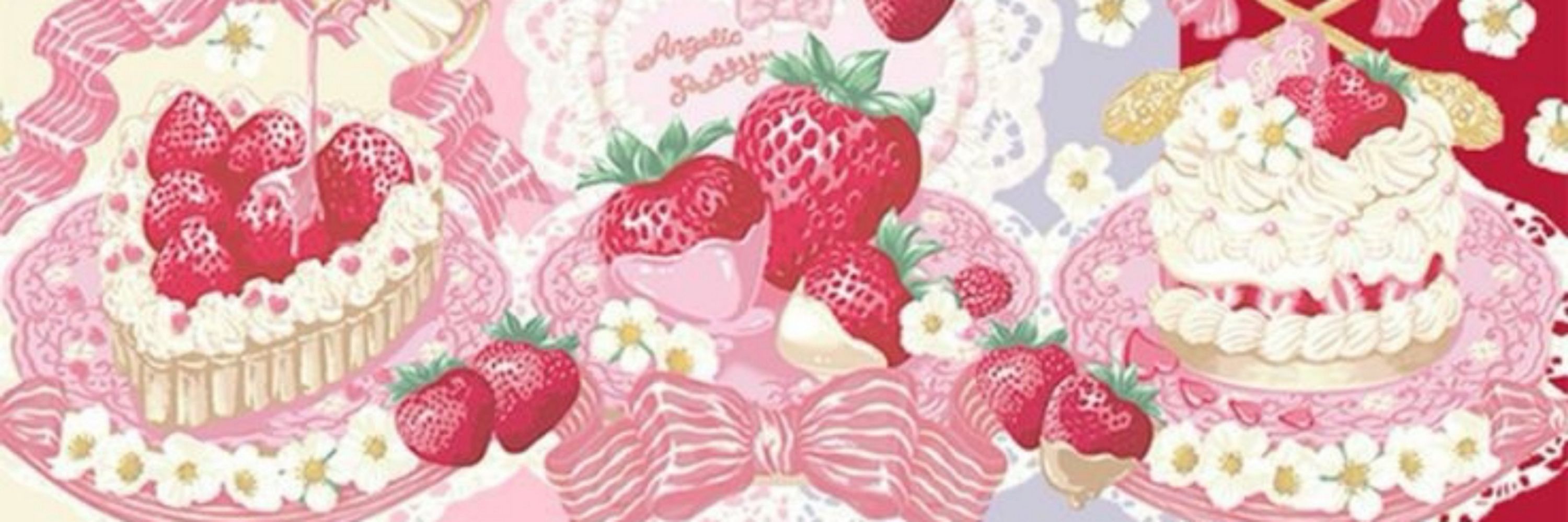 Creamy strawberries
