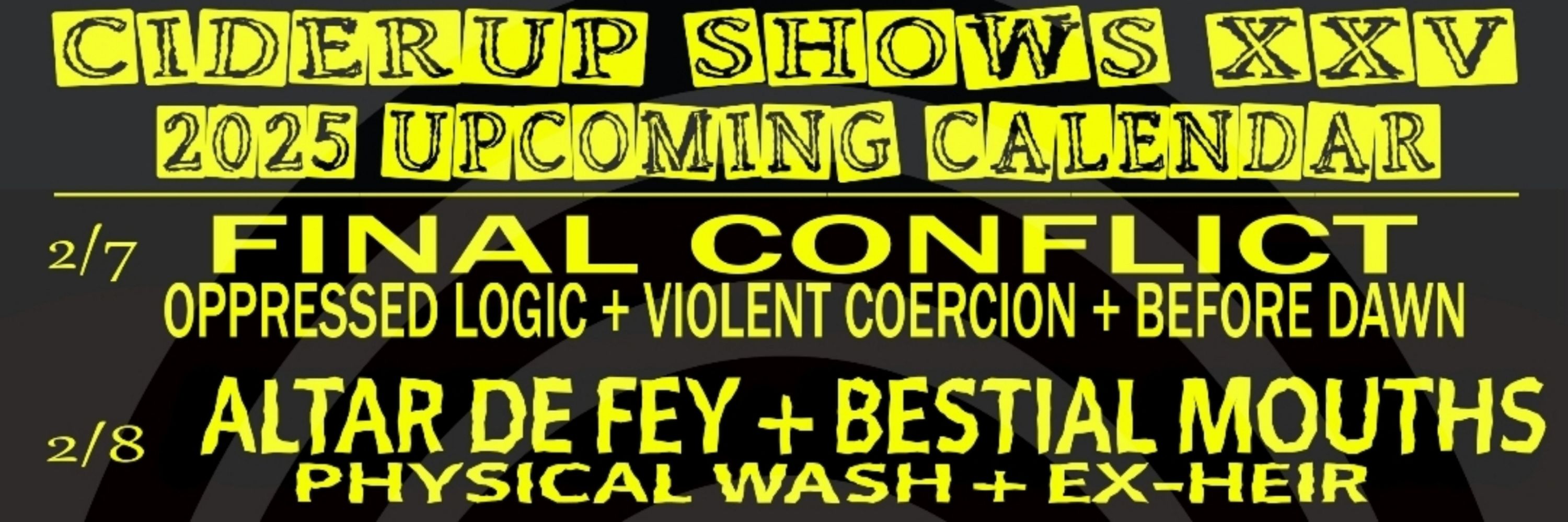 CiderUp Shows