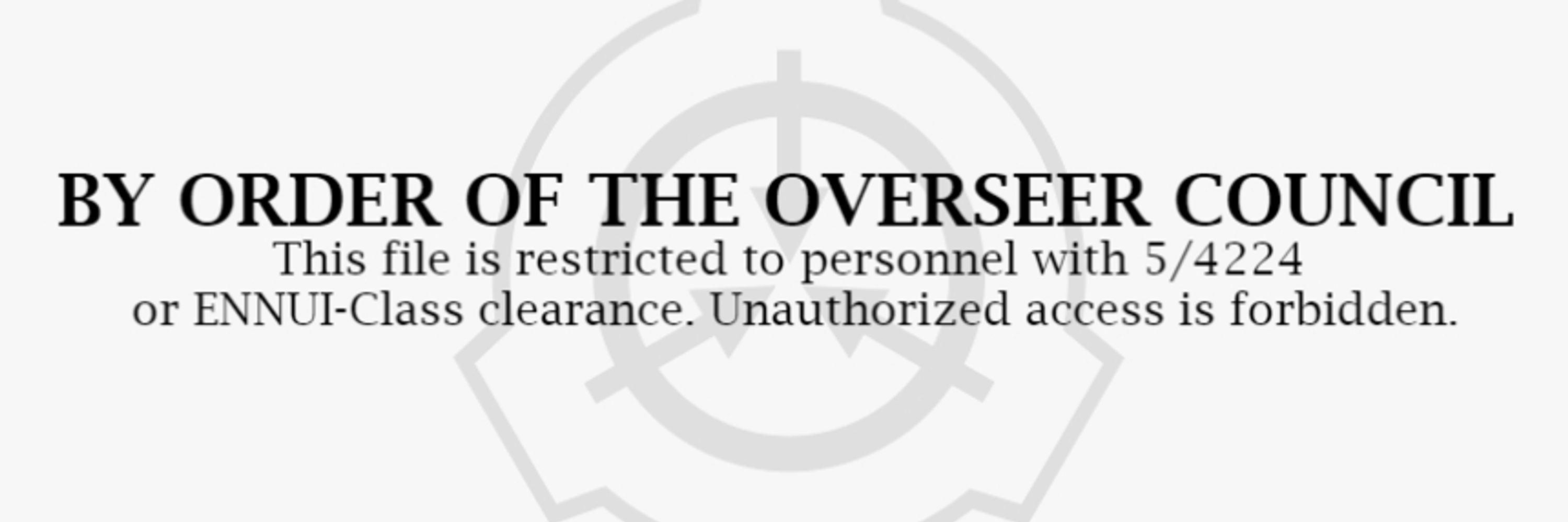 The Official O5 Council