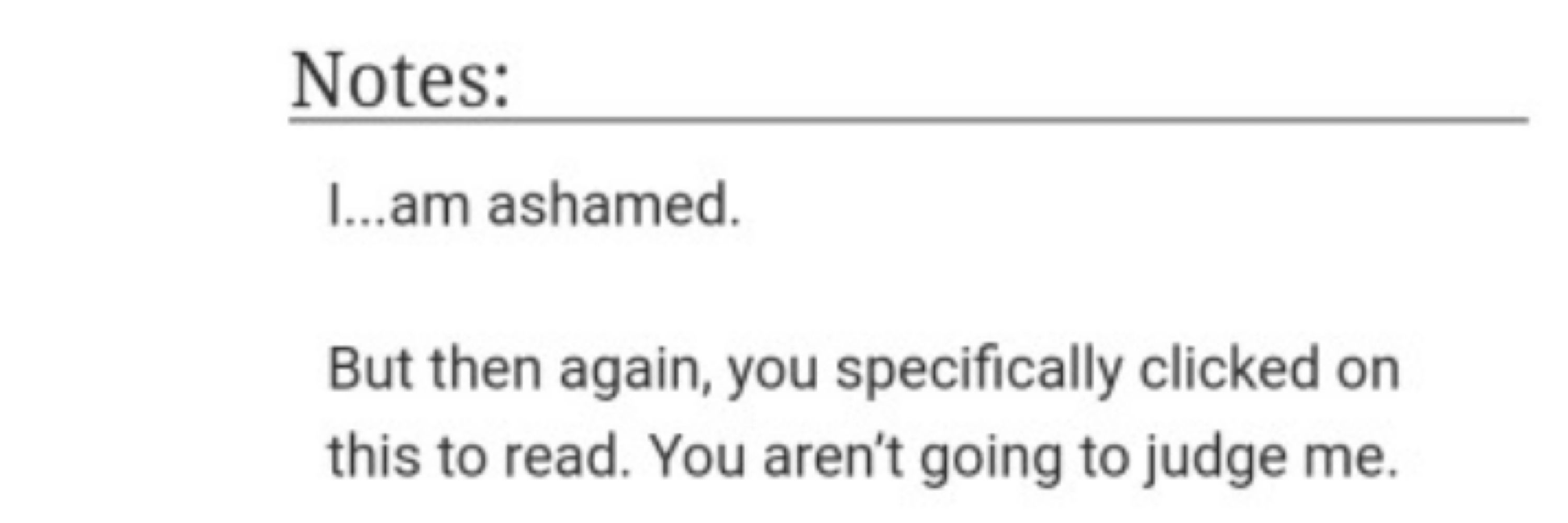 AO3 Author Notes