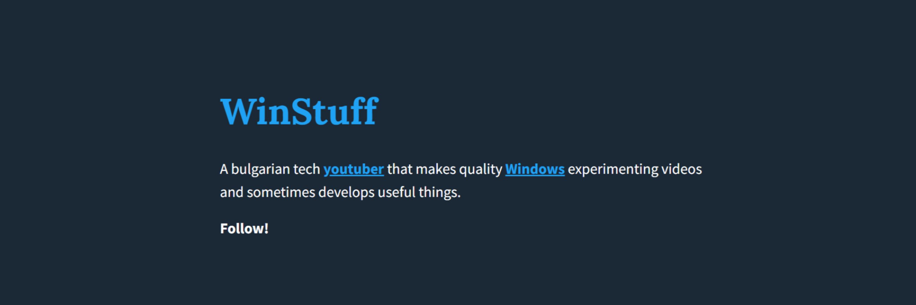 WinStuff