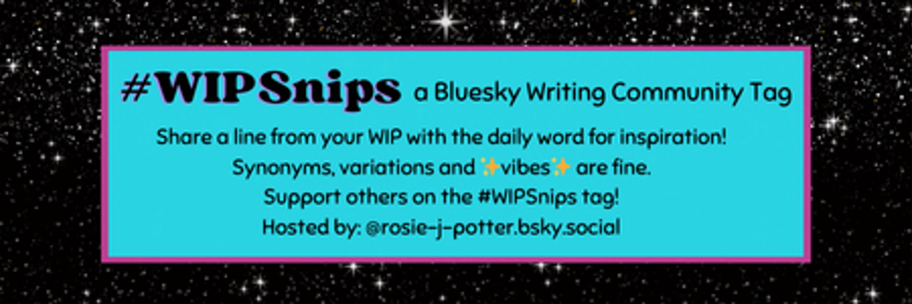 ✨#WIPSnips✨ A Daily Writing Share Tag