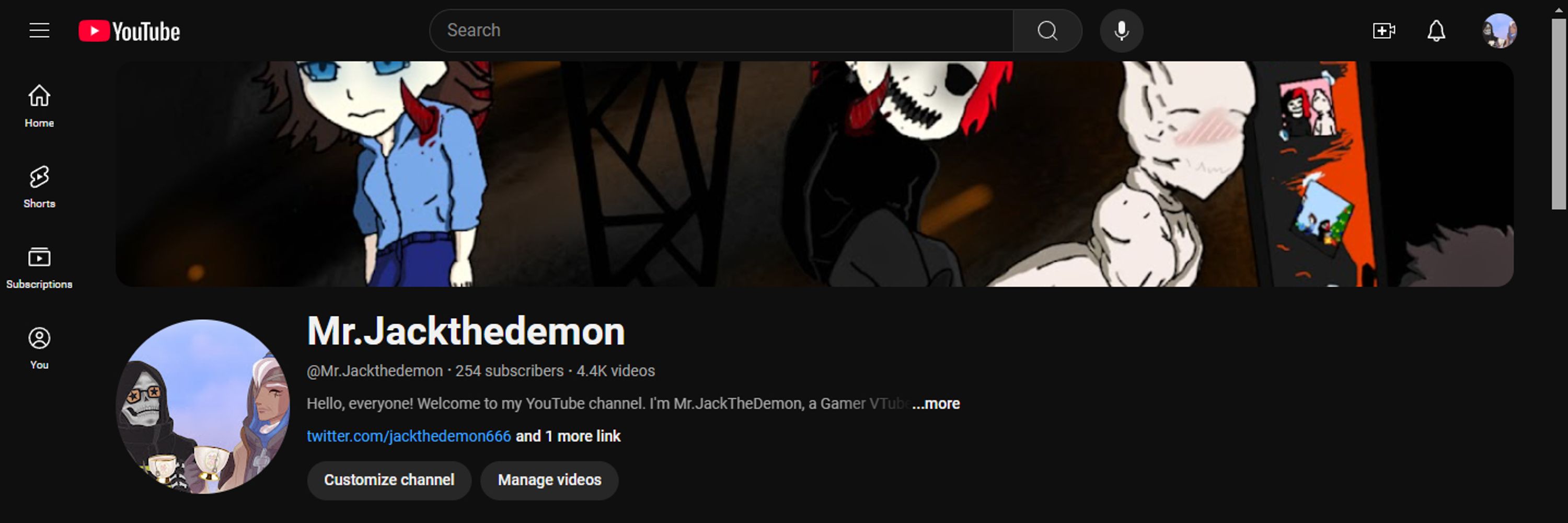 Mr.Jackthedemon - Vtuber - Youtuber