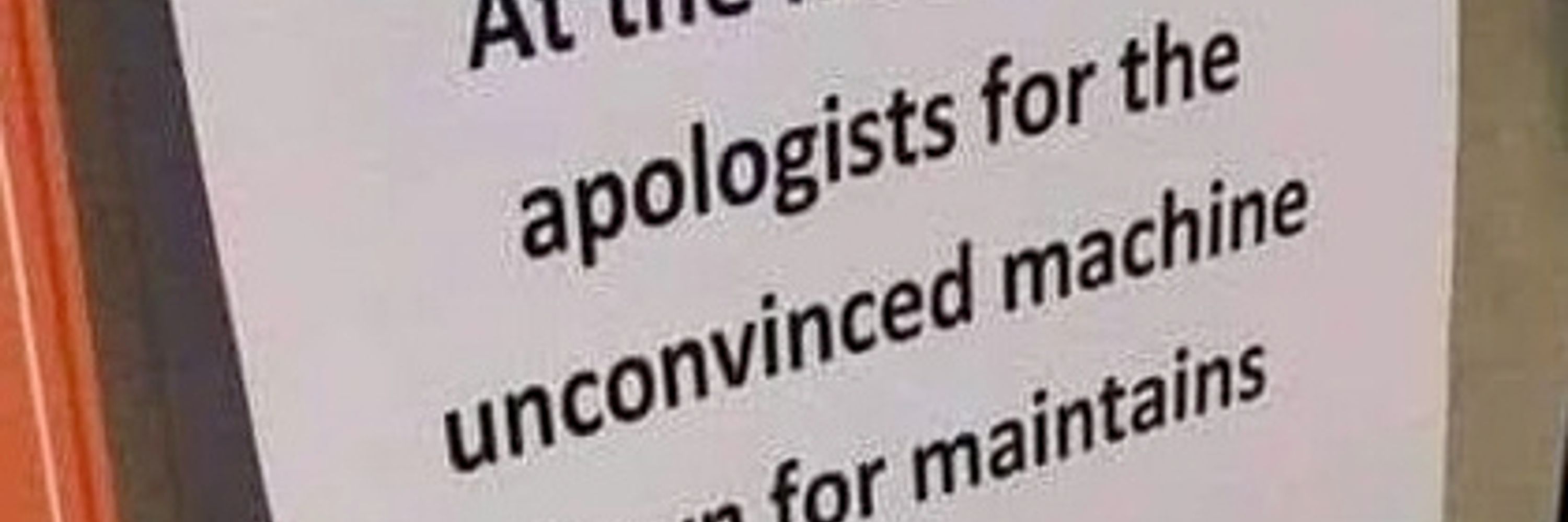 Apologist for the Unconvinced Machine