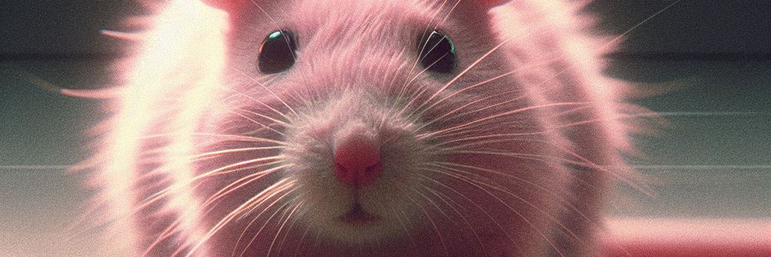 dyed rat all stinky and shit