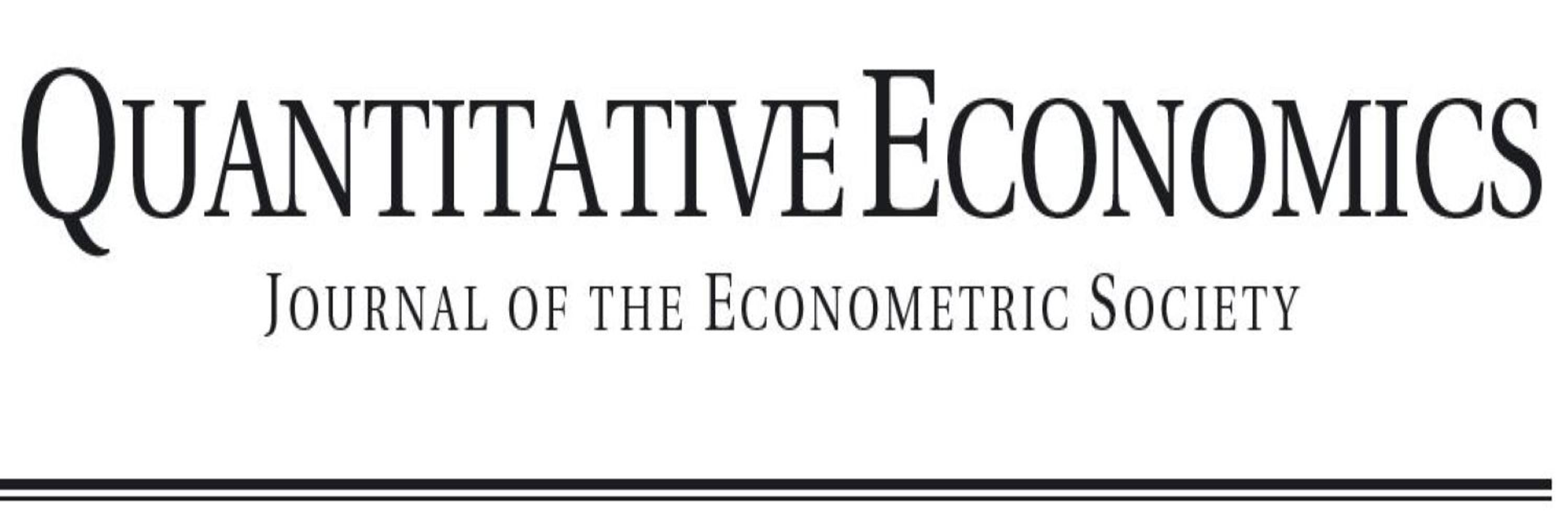 Quantitative Economics