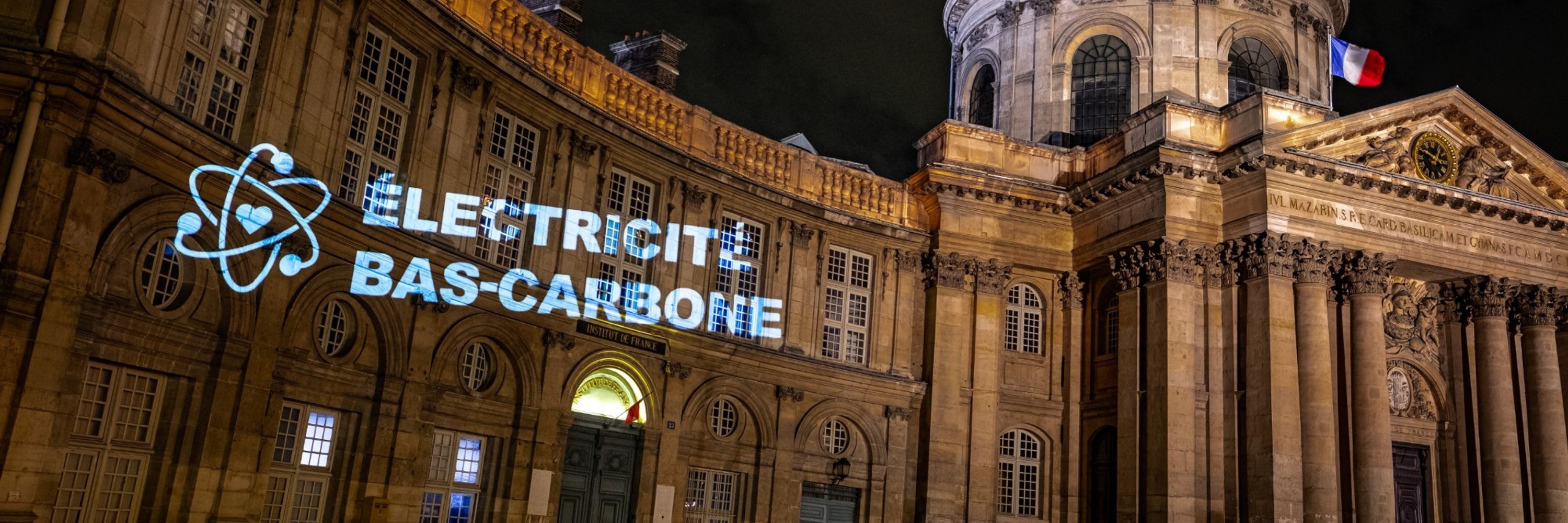 L'hexagone en vert sur Electricity Maps