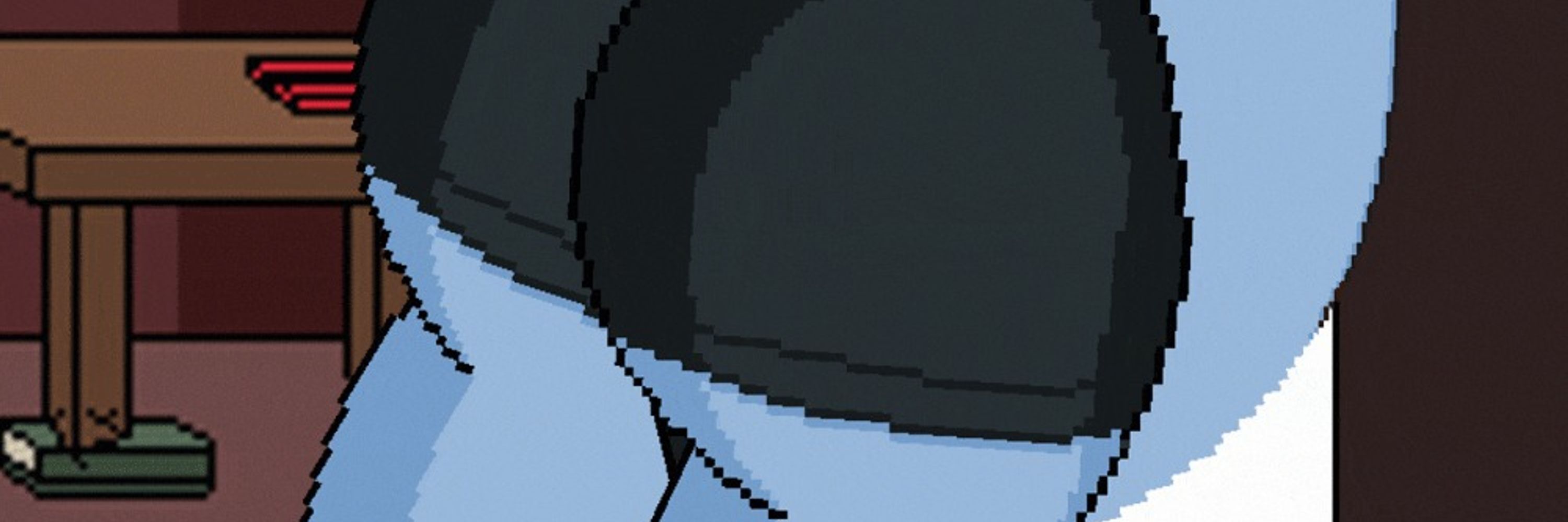 He's blue v: