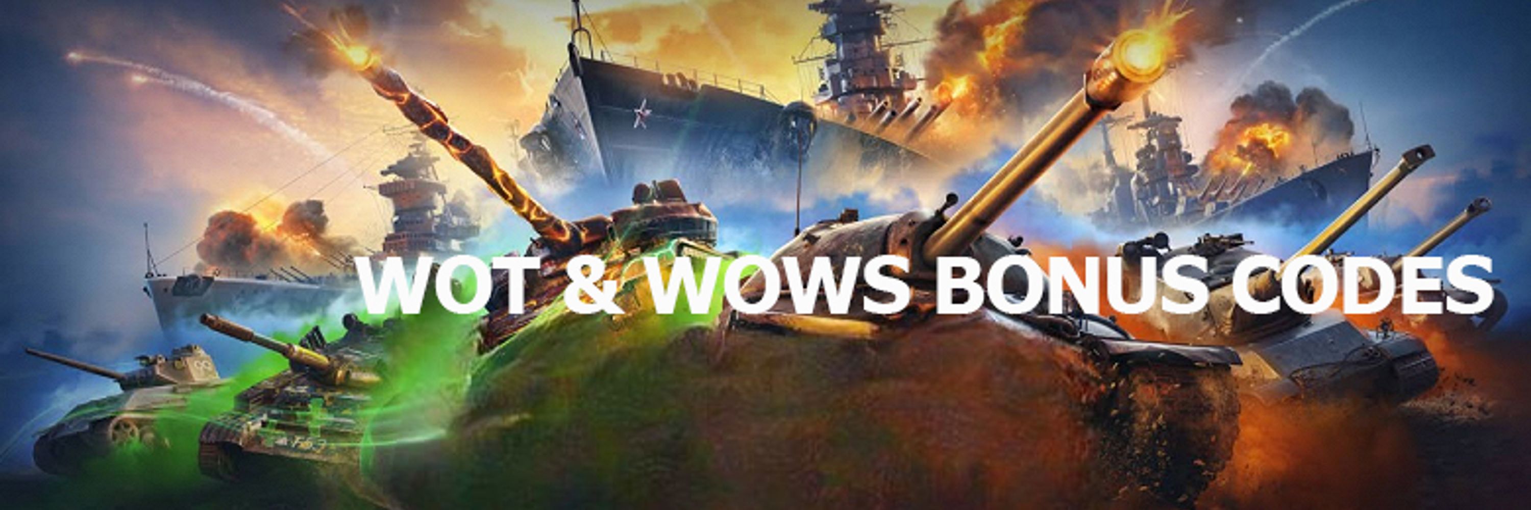 World of Tanks & World of Warships Bonus Codes