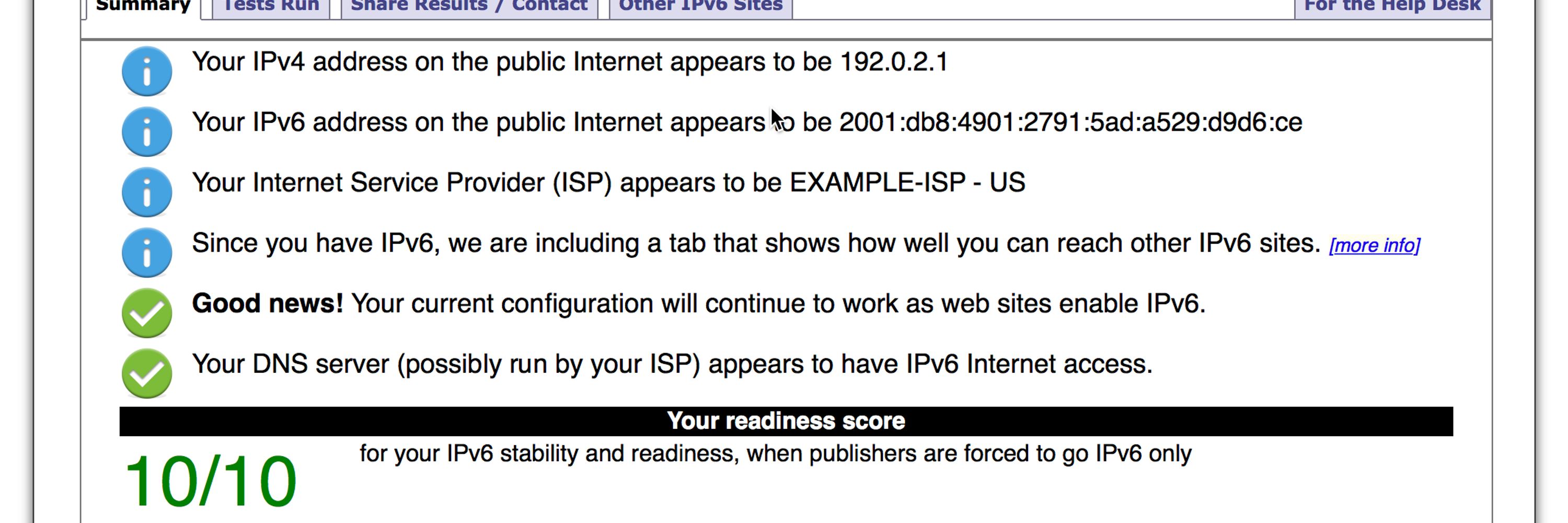 test-IPv6.com