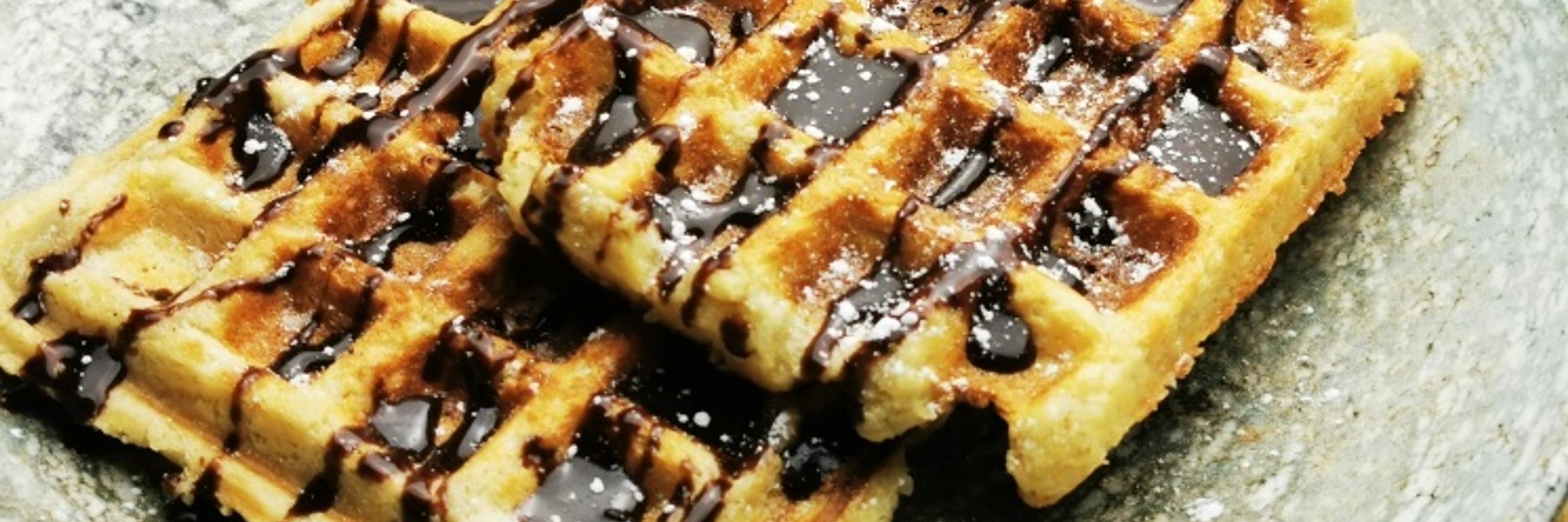 Gofres belgas con chocolate
