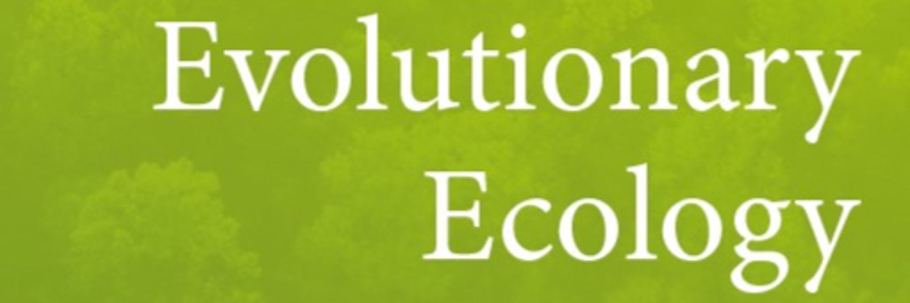 Evolutionary Ecology