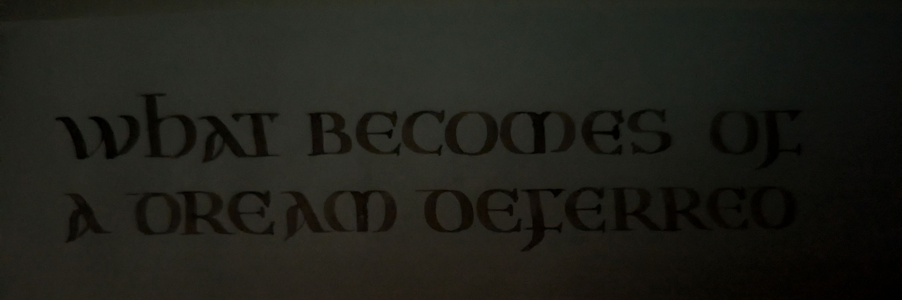 Calligraphy Outside