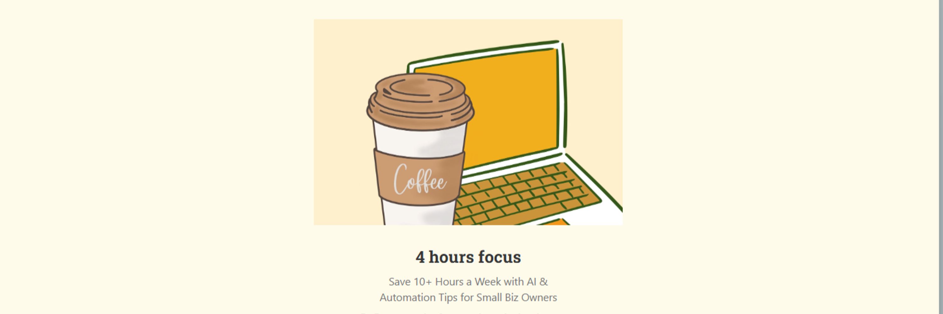 4 hour focus