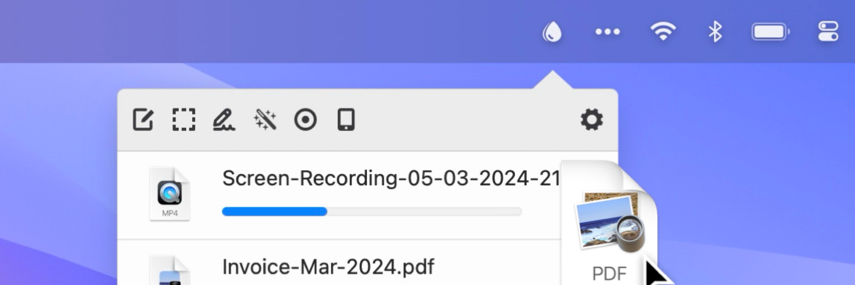 Dropshare - upload file, share link, done.