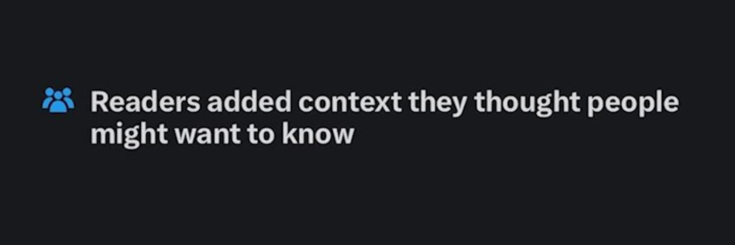 Readers Added Context