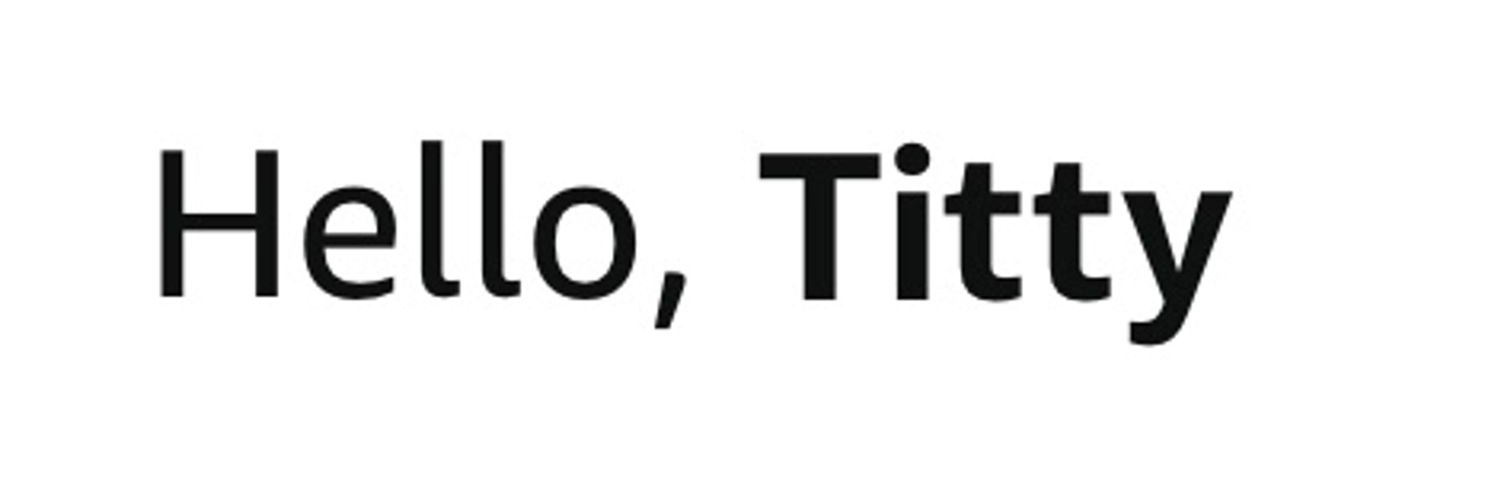 Titty Physics