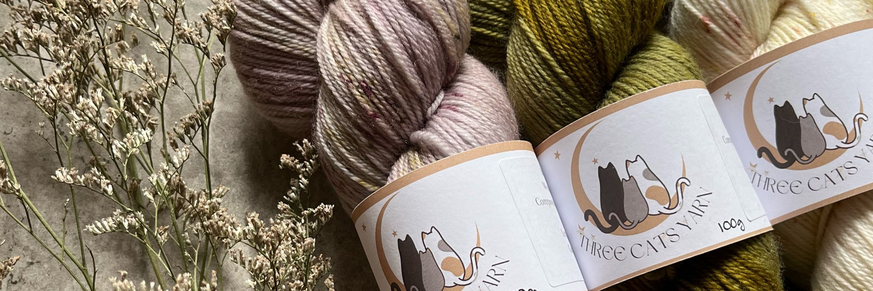 Three Cats Yarn 🐈‍⬛🐈🐈‍⬛🧶