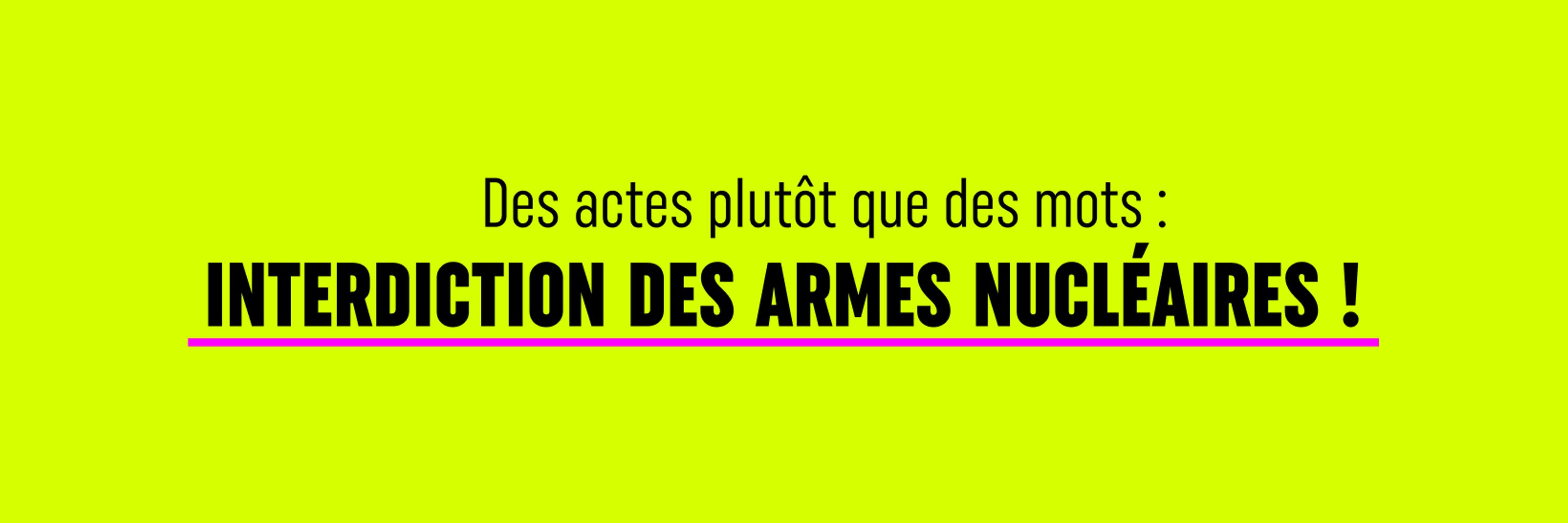Initiative pour l'interdiction des armes nucléaires