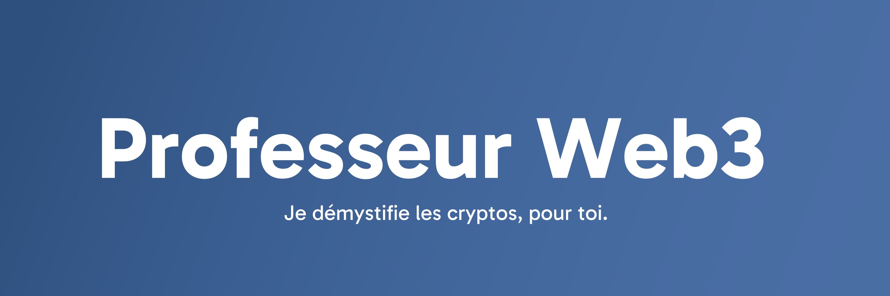 Professeur Web3