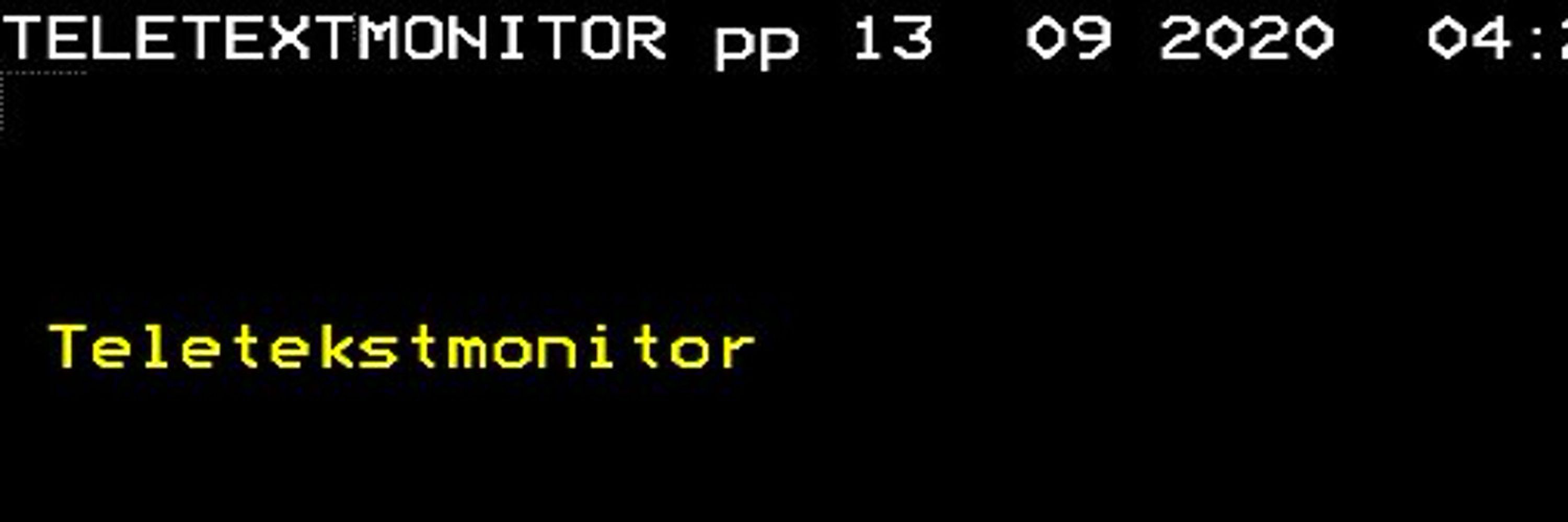 Teletext monitor