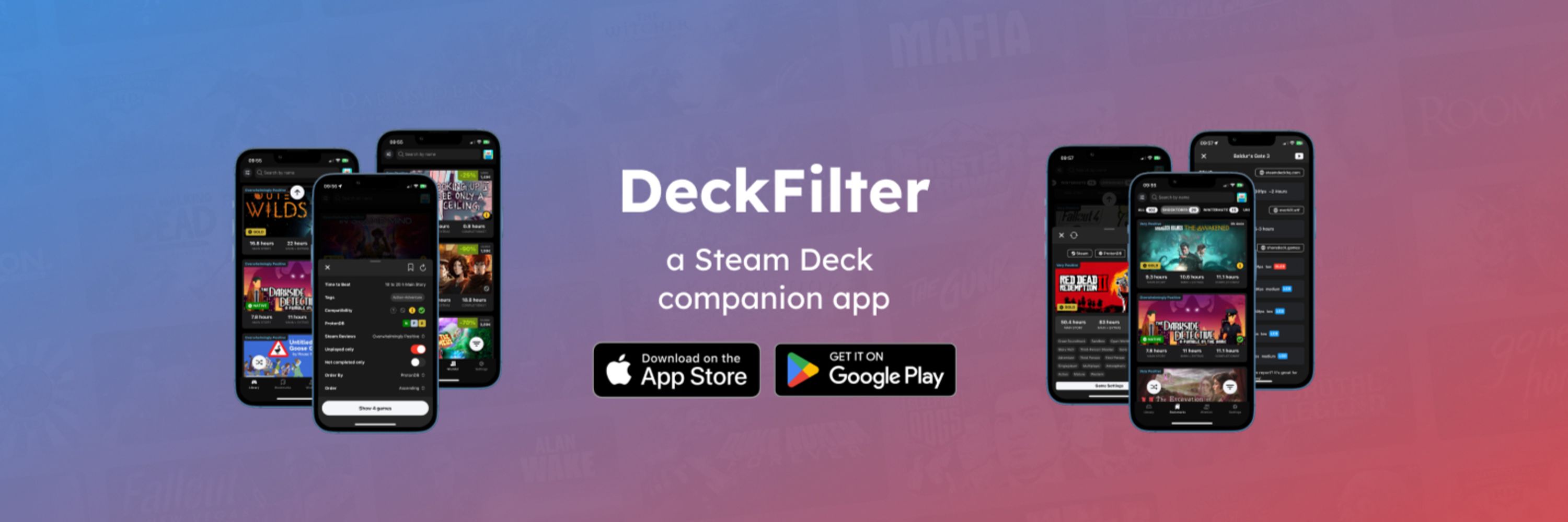 DeckFilter: Steam Deck companion app