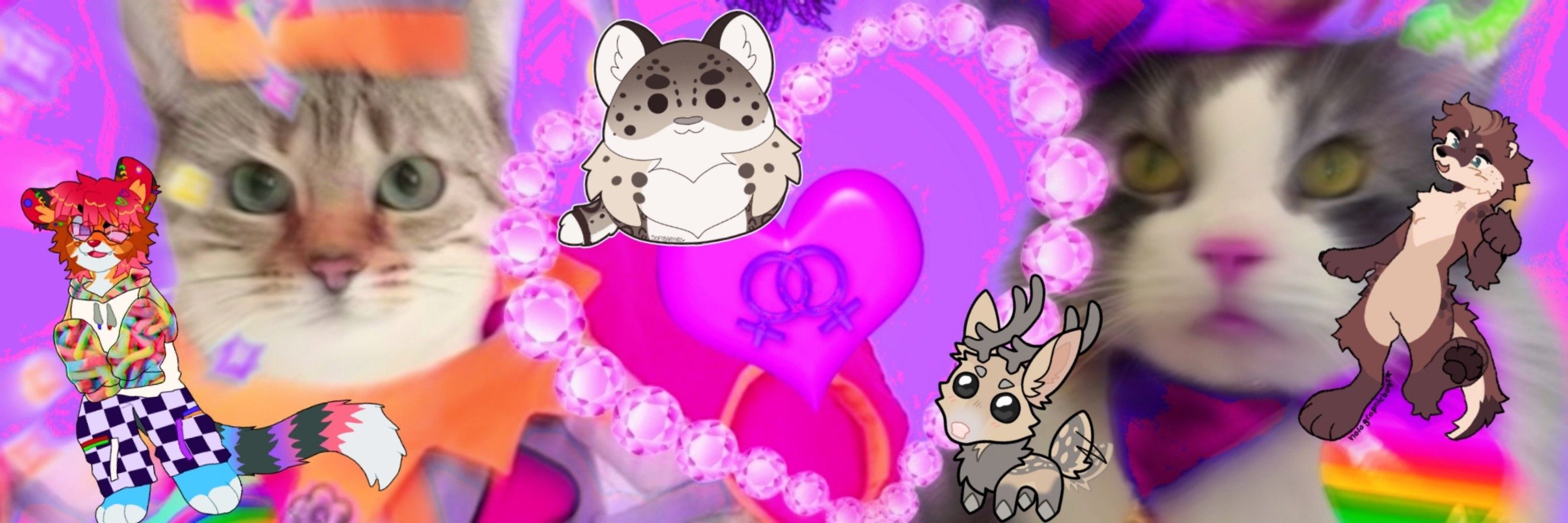 silly animal ro ! ΘΔ 𖦹🪩🩷🌿🌼🌈♪🐶🦌&
