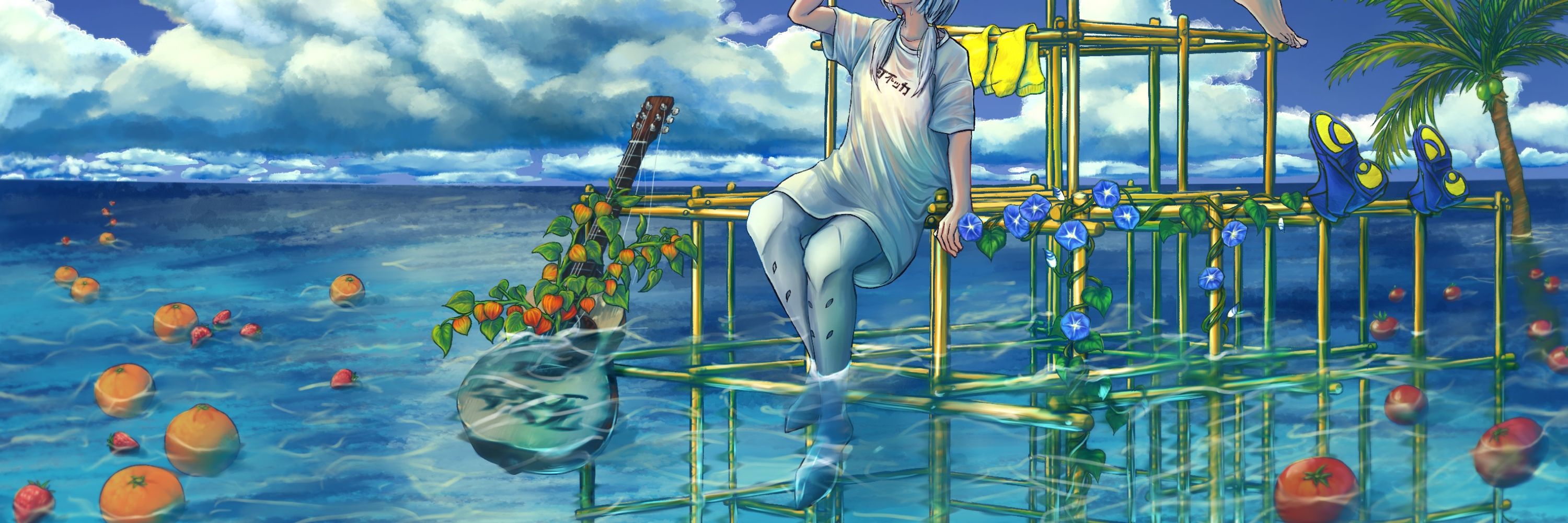 地味な海。