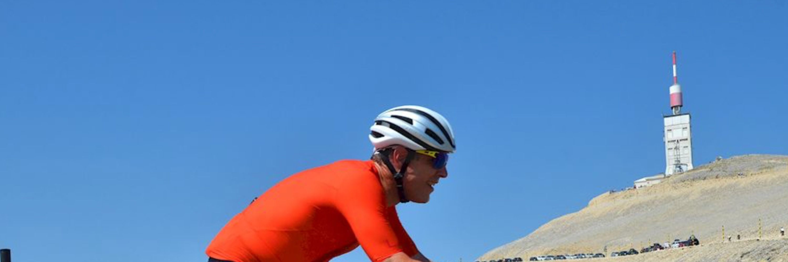 James on a bike