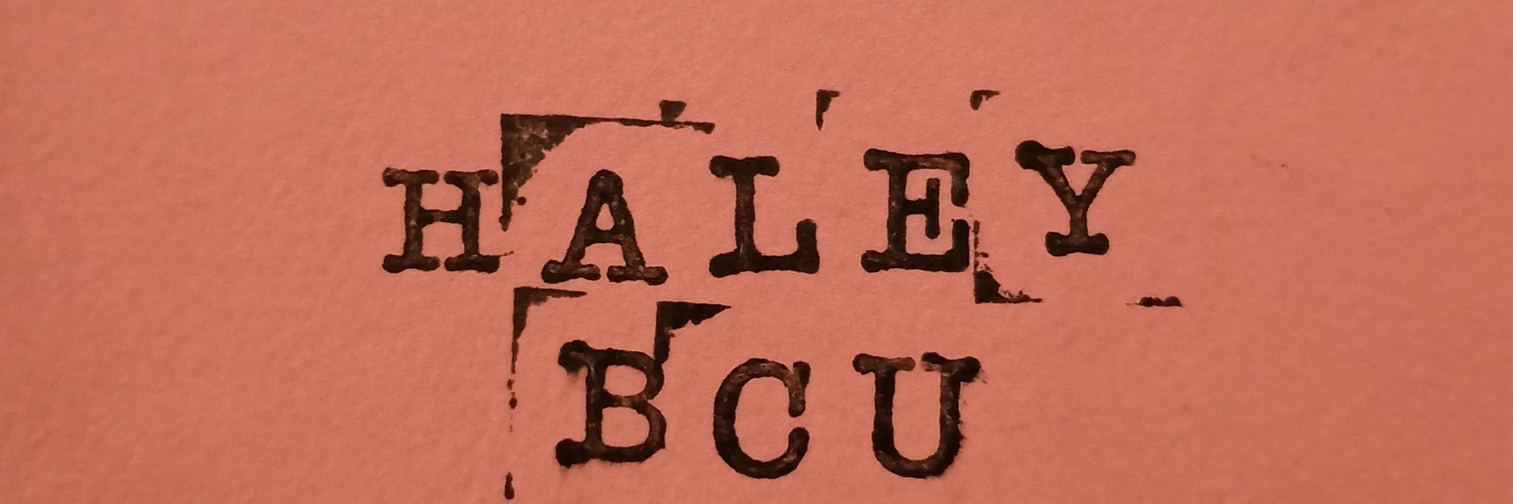 Haley BCU, Author