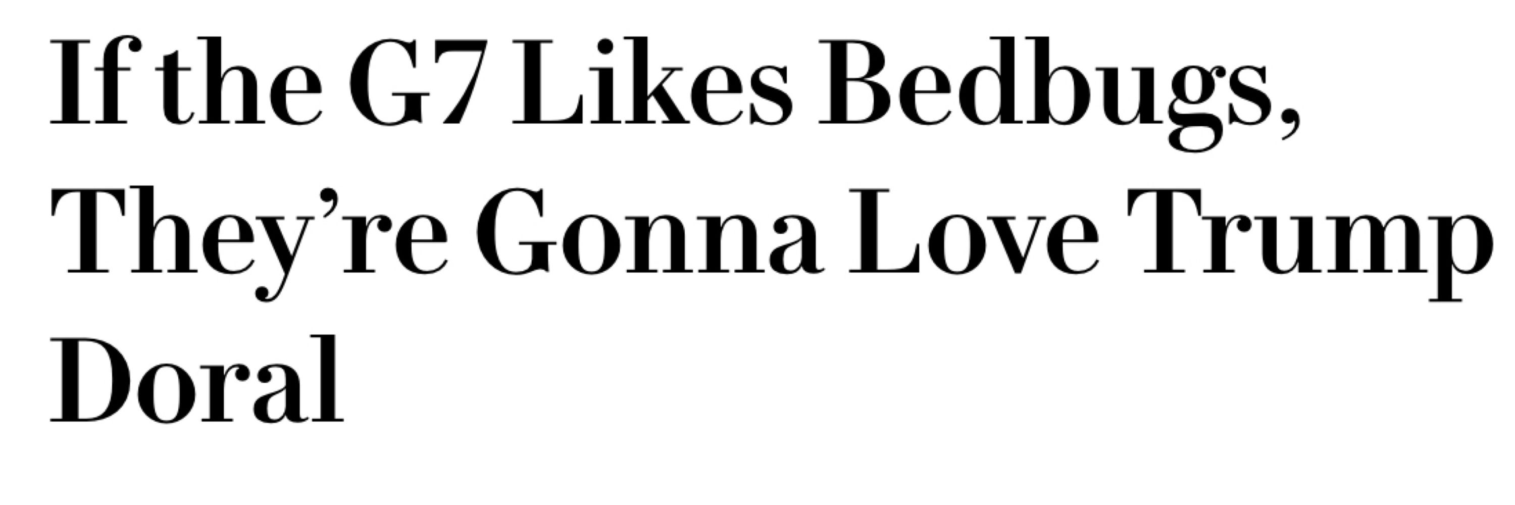 Trump Hotel Bedbug