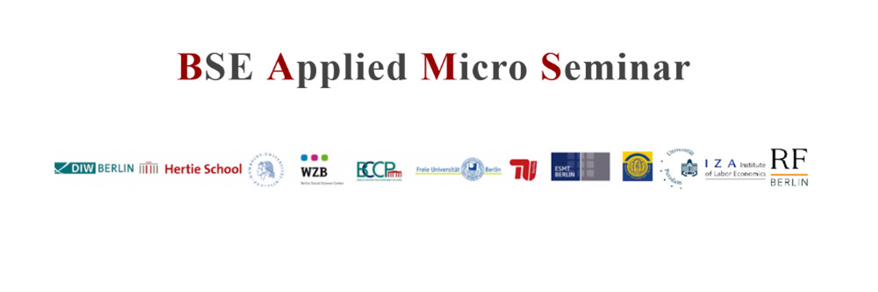 Berlin Applied Micro Seminar