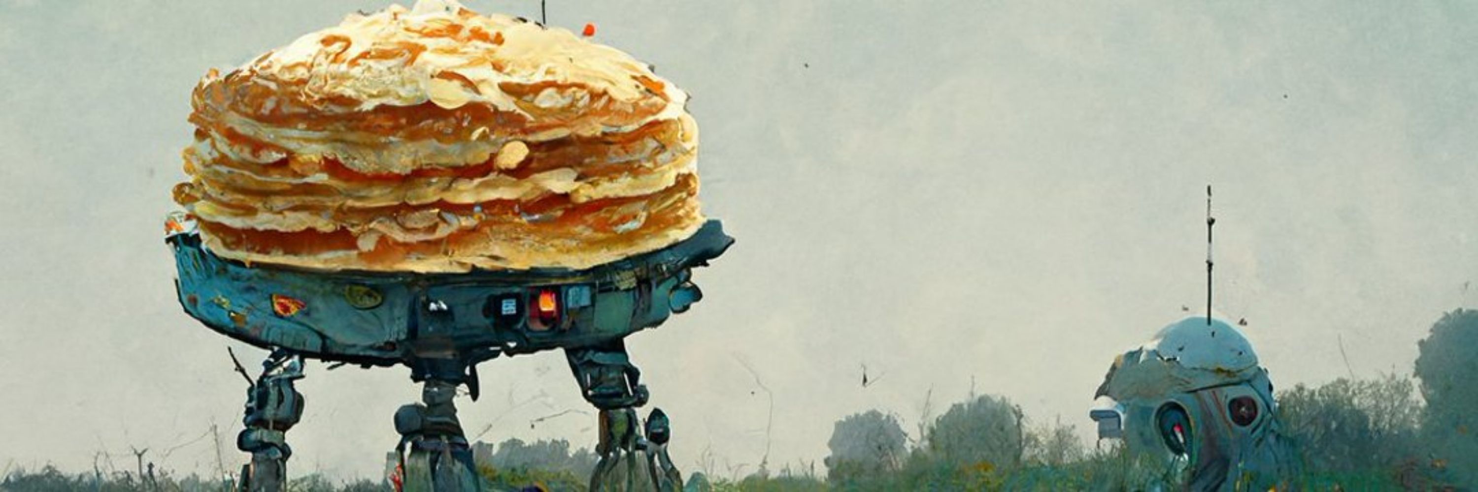 ufonaut with pancakes
