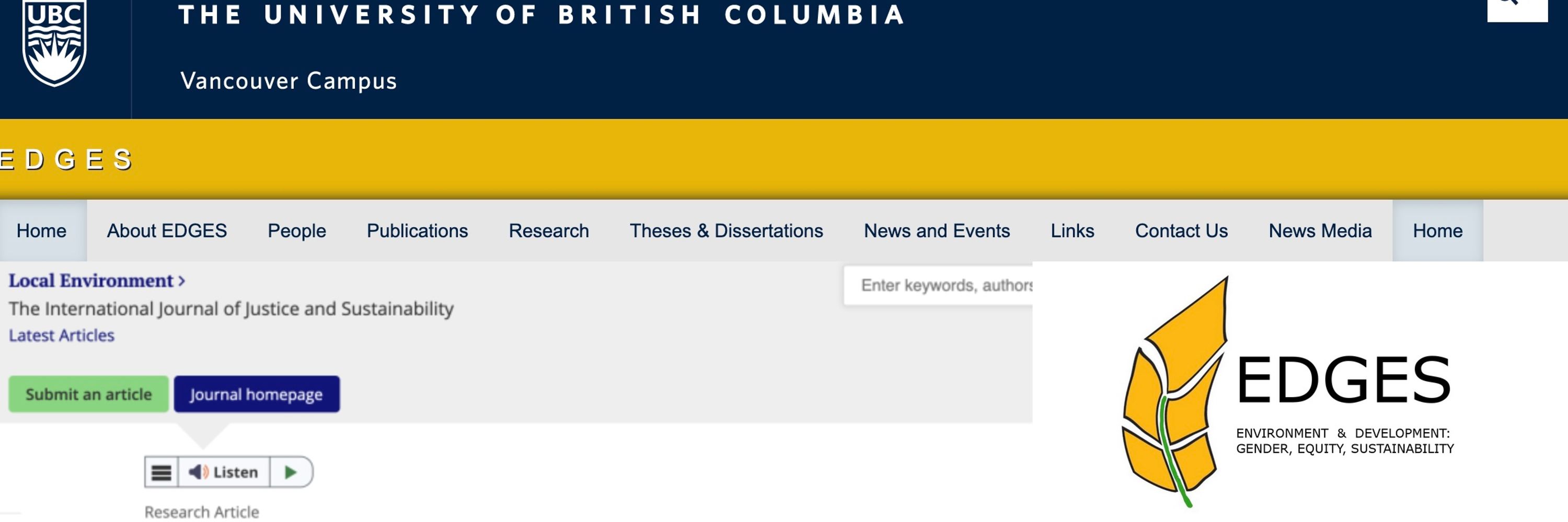 EDGES @ UBC Research Collaborative 