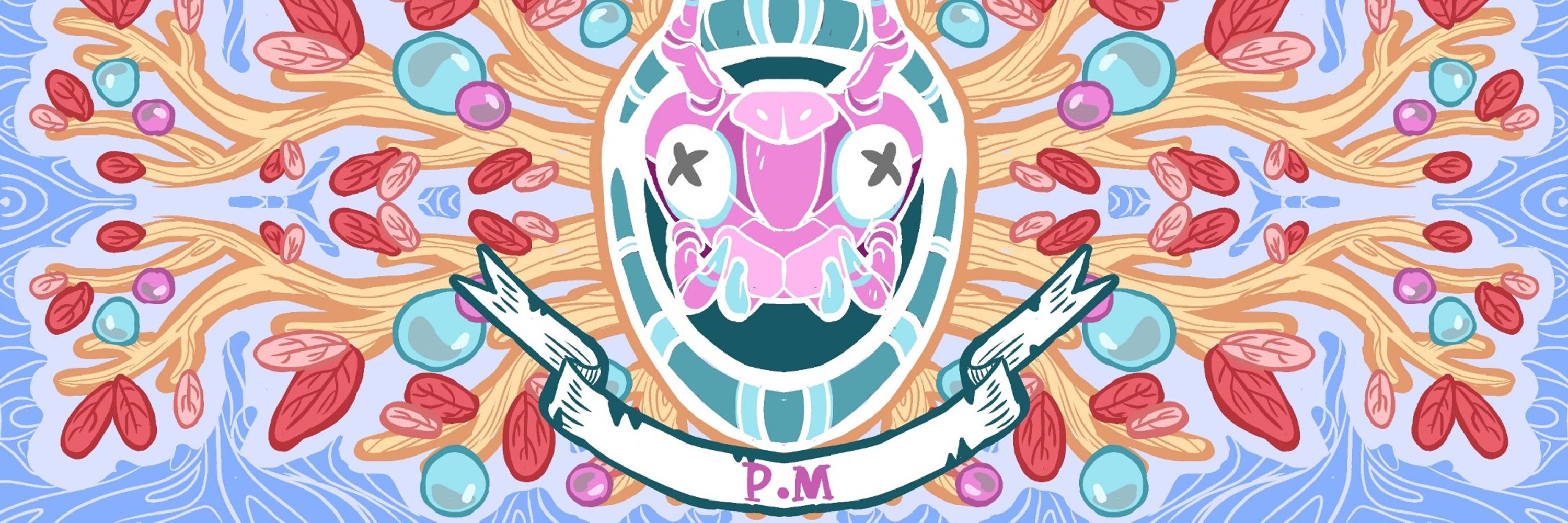 Purple Mantis Art