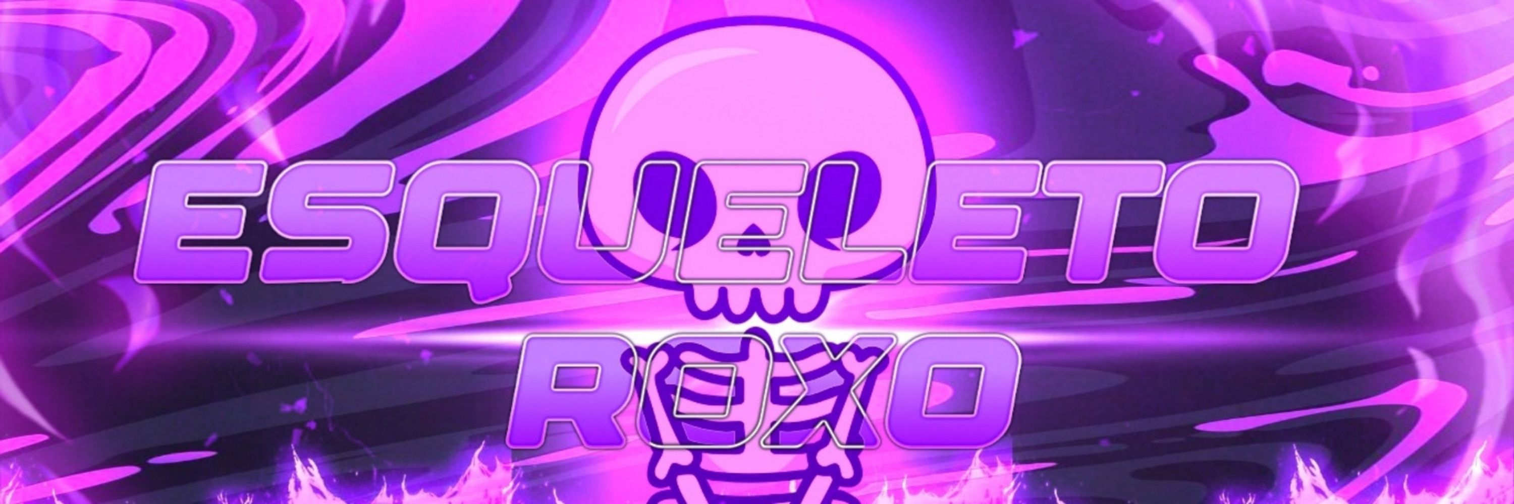 Esqueleto Flamejante Roxo💜